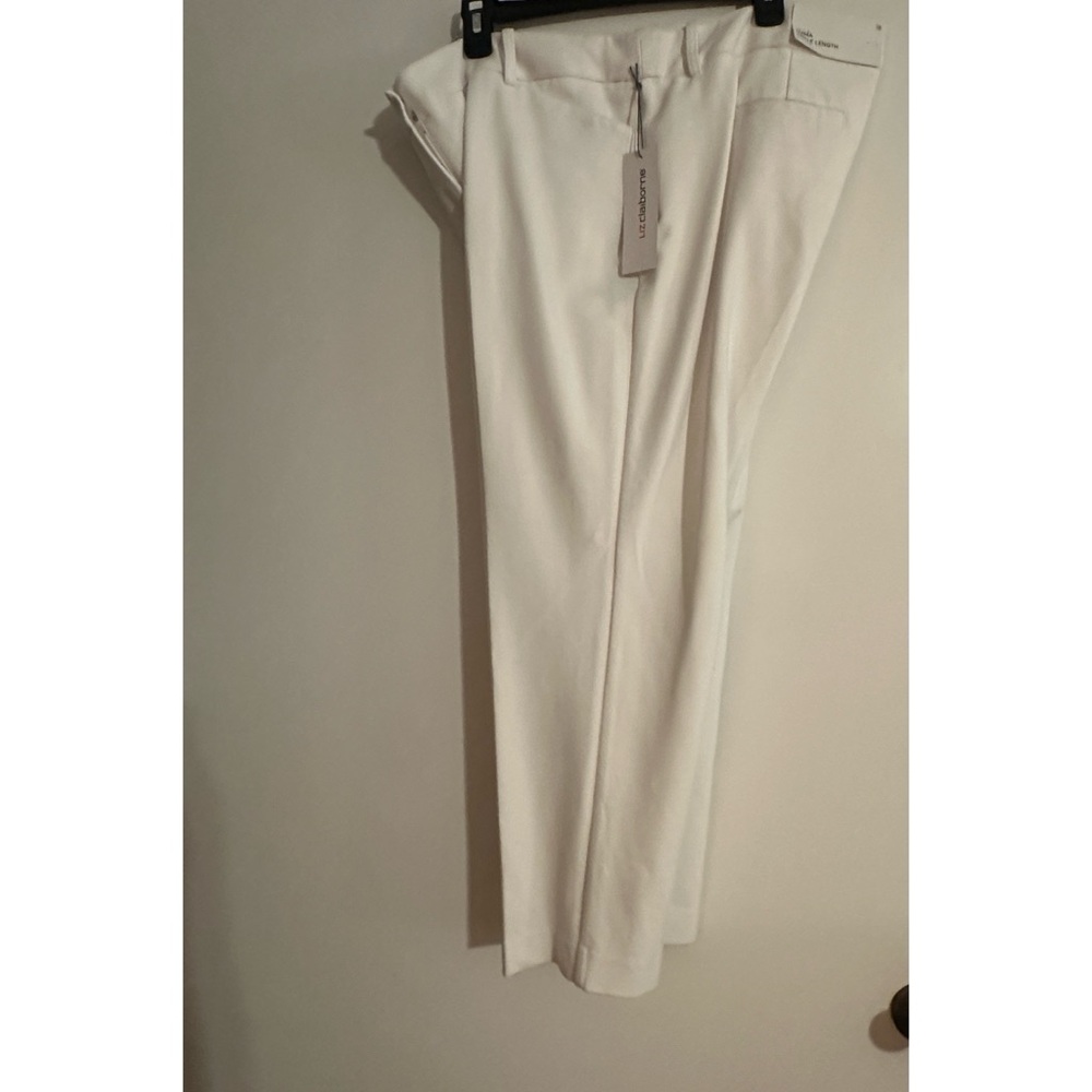 Liz Claiborne White Emma Cropped Ankle Pants